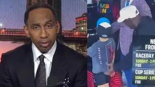 Stephen A Smith reacts to Michael Jordan viral video with kid after Daytona 500