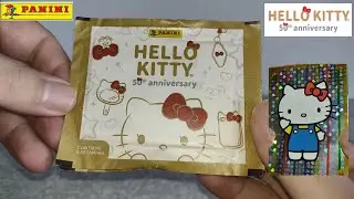 ABRINDO FIGURINHAS HELLO KITTY ANIVERS&Aacute;RIO 50 ANOS !!! PANINI 2024