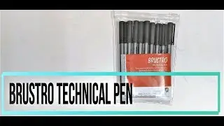 Brustro Technical Pens - set of 9 (Quick Review)
