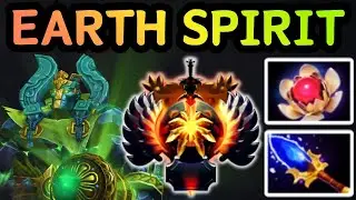 🔥 IMBA EARTH SPIRIT OFFLANE STUN, SILENCE, RESET | DOTA 2 GAMEPLAY 🔥