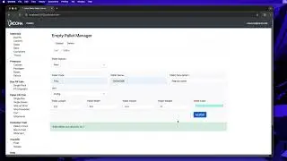 QPM Web App Example 195 - Physical Pallets