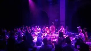 Sound bath at Morning Gloryville conscious rave party London