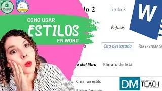 Como aplicar ESTILOS en WORD 😎