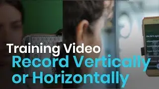 Record Horizontal or Vertical easily with BIGVU Teleprompter App