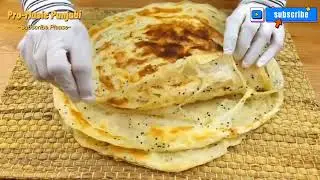Yemeni MALAWAH recipe Multi Layered Bread Layers Layered Flat Yemeni Bread | Pro-Music Punjabi