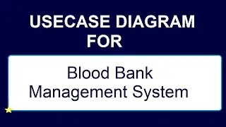 use case diagram for blood bank management system | blood donation system