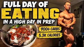 FULL DAY OF EATING ON A HIGH DAY IN PREP | OVER 5000 CALORIES