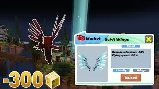 I Bought Sci-Fi Wings in Realm City! | BlockmanGO: Adventures