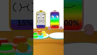 Rainbow Birthday Cake Challenge | Asmr Mukbang Animation #asmr #mukbang #shorts