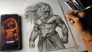 How to Draw Narasimha | Narasimha Drawing Step by Step | Artist Anish Sharma