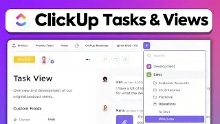 ClickUp TASKS and VIEWS | ClickUp Tutorial