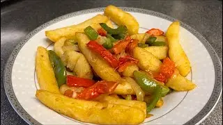 Chinese Salt and Pepper Chips Recipe using Chinese 5 Spice