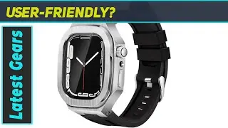 316L Stainless Steel Case with Band for Apple Watch 44mm 45mm Replacement Strap for iWatch