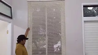 unboxing tirai pvc minimalis kris ace venetian blind dan cara memasang nya . gorden korden