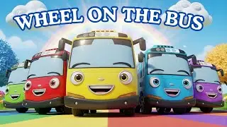Wheels On The Bus | The color Bus | Learn Colors | 124 Seconds | Nursery Rhymes For Kids & Toddlers