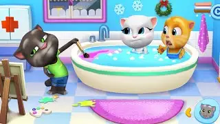 My Talking Tom Friends (iOS, Android) Gameplay Walkthrough (Outfit7) - HD | Mini Games
