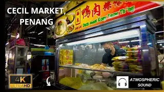 [4K] Penangites Flock This Place! | Penang Cecil Street Market POV Walkaround
