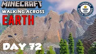 Walking across the Earth 1:1 in Minecraft - Day 72