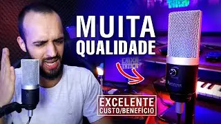 MICROFONE BARATO, USB E DE MUITA QUALIDADE! (Sensacional custo/benefício)