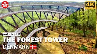 Walking up SKOVTÅRNET (THE FOREST TOWER), DENMARK - Spring 2020 (4k UHD - 60fps)