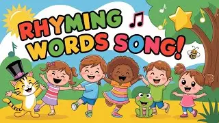 Rhyming Words Song | Kids Rhymes | Preschool Learning For Kindergarten | Fun Educational Toddler