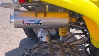 Suzuki LTZ 250 YOSHIMURA slip on sound clip.