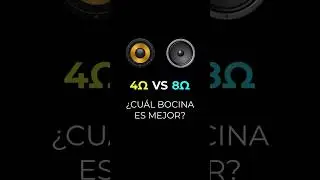 Es mejor una bocina de 4 o de 8 ohms #audioprofesional #bocinas #shorts
