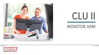 Easy Positioning for Optimal Comfort- Novus CLU II Monitor Arm