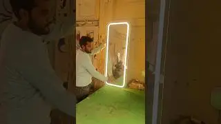 LED light Touch mirror #shortsfeed #shorts #trending #vairalvideo #diamond glass...