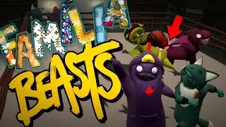 A GRANDE FAMÍLIA BEASTS + MAPA NOVO | Gang Beasts Online