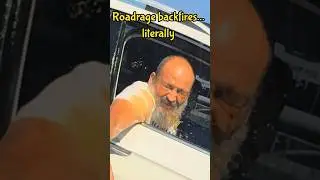 Roadrage Backfires Big-time 😂 #shorts