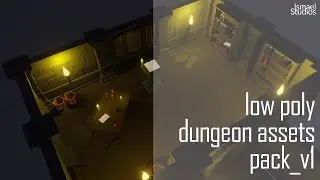 low poly dungeon asset pack v1