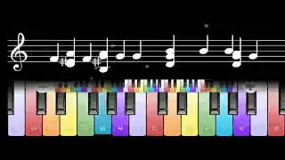 Joy to The World piano easy Tutorial keyboard