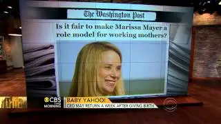 Yahoo CEO may return a week after giving birth
