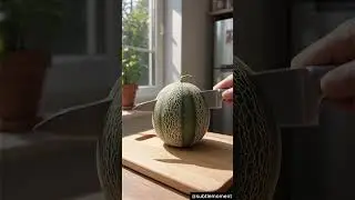 🍈What's inside a Melon?🍈🍰 #short #fruit #melon #cake