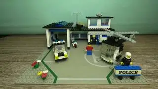 1983 Lego 6384 Police station legoland build timelaps
