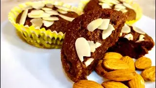 Almond Flour Chocolate Cupcakes| Healthy Desserts