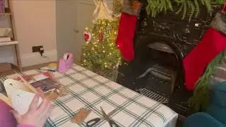 ASMR Christmas gift wrapping 2024 - Wrapping my husbands gifts (no talking) part 2