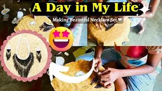 A Day in My Life ✨ Crafting Fringe Necklace Set 😍❤️