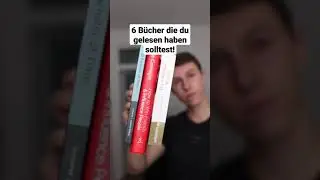 6 B&uuml;cher die du gelesen haben solltest! #shorts