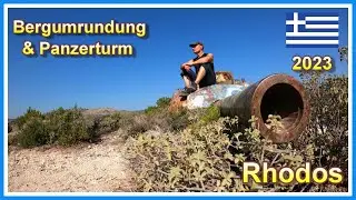 Rhodos 2023 | Bergumrundung am Panzerturm nahe der Anthony Quinn Bucht | 4 K |