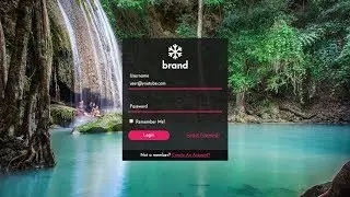 Responsive transparent login page with floating placeholder animation using html and css