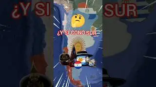 Y SI EL CONO SUR SE UNIFICARA? #countryballs #mapa #curiosidades #argentina #chile #paraguay