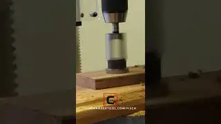 Fisch plug cutter bit in action &mdash;satisfying and precise