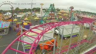 News Anchors ride Bullet Train POV-South Carolina State Fair 2017