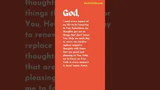 GOD,HELP ME TO FOCUS ON YOUR TRUTH IN EVERY MOMENT.#god #jesus #prayers #deefaithstream #pray