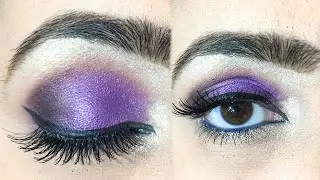 Blue Purple Party Eye Makeup tutorials || Easy Purple Makeup Tutorial