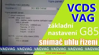 VCDS VAG z&aacute;kladn&iacute; nastaven&iacute; sn&iacute;mače uhlu ř&iacute;zen&iacute; 00778