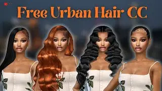 BEST Free  Urban Hair CC Haul + Links  | The Sims 4 #thesims4 #urban #hairstyle #video