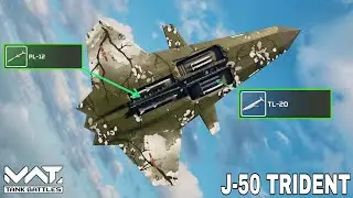 J-50 TRIDENT - FULL MK3 MAX GAMEPLAY 🔥 MWT :  TANK BATTLES 